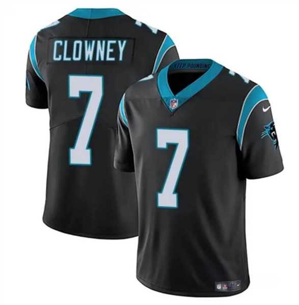 Men & Women & Youth Carolina Panthers #7 Jadeveon Clowney Black Vapor Limited Football Stitched Jersey->carolina panthers->NFL Jersey
